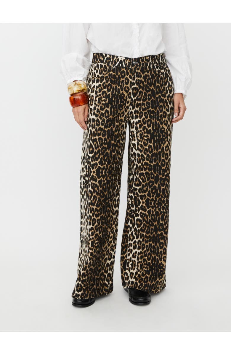 Masai Copenhagen MaPassang Leopard Print Jeans, Main, color, Otter