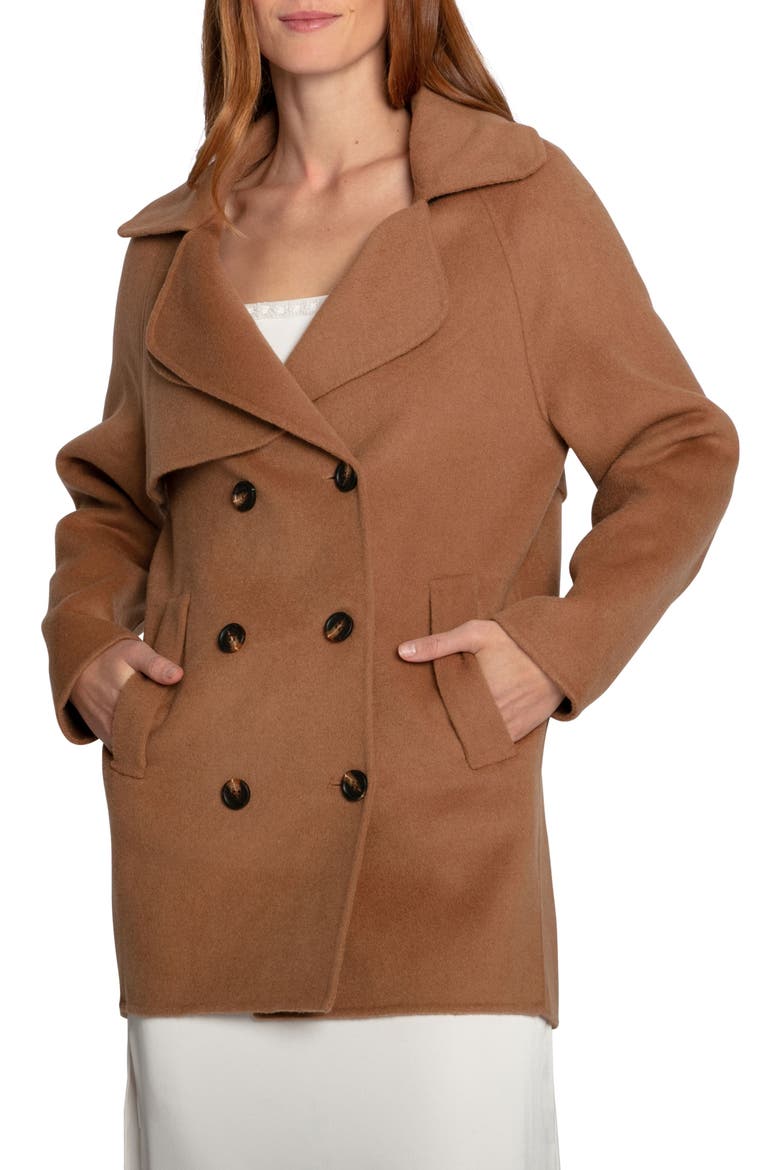 Wanna Be Loved Wool Blend Coat, Alternate, color, CAMEL