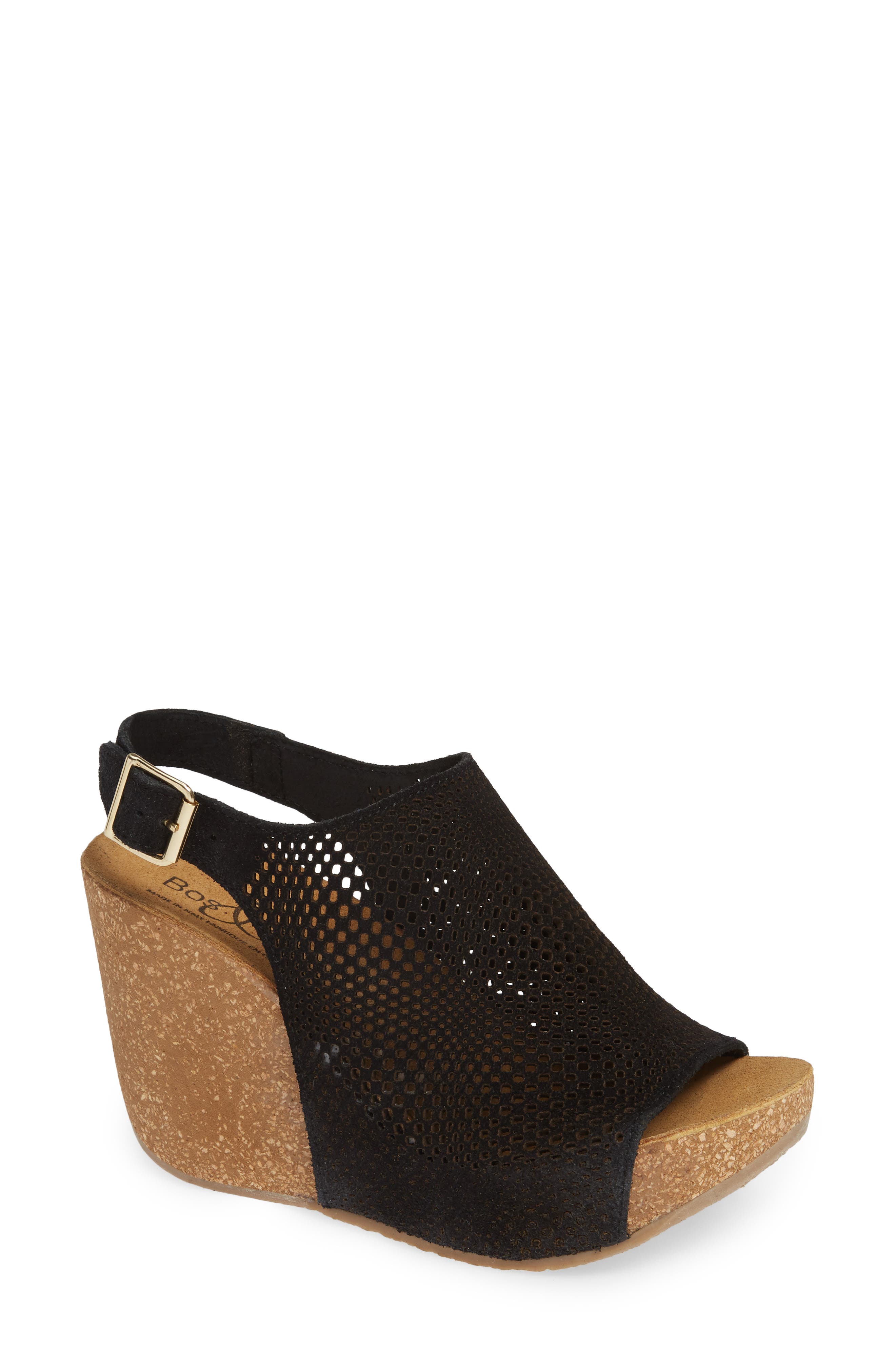 Bos. & Co. Savona Wedge Sandal, Main, color, 