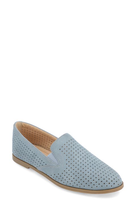Lucie Perforated Flat Loafer - Wide Width Available (Women)