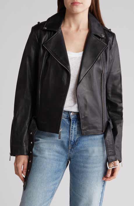 Michael Kors Belted Moto Jacket