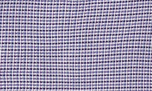 David Donahue Micro Dobby Dot Cotton Sport Shirt In Purple