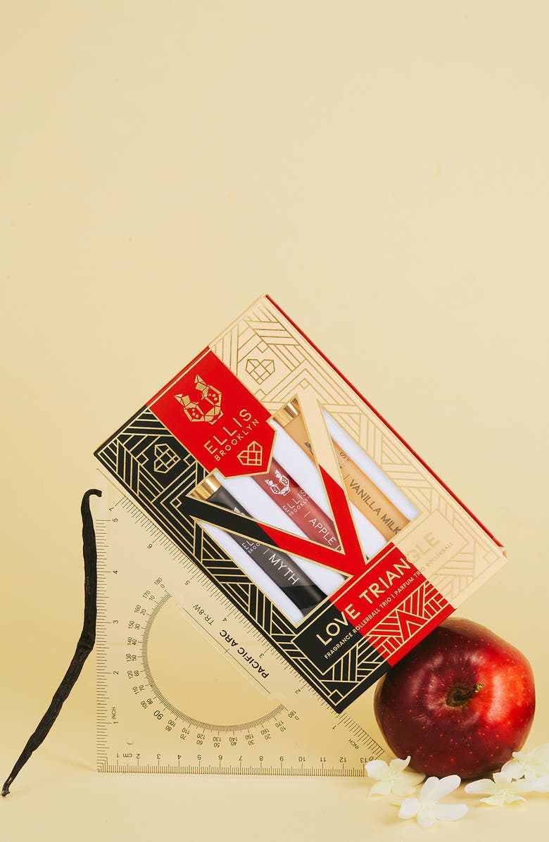 Ellis Brooklyn LOVE TRIANGLE Fragrance Rollerball Trio Set (Limited Edition) $99 Value, Alternate, color,