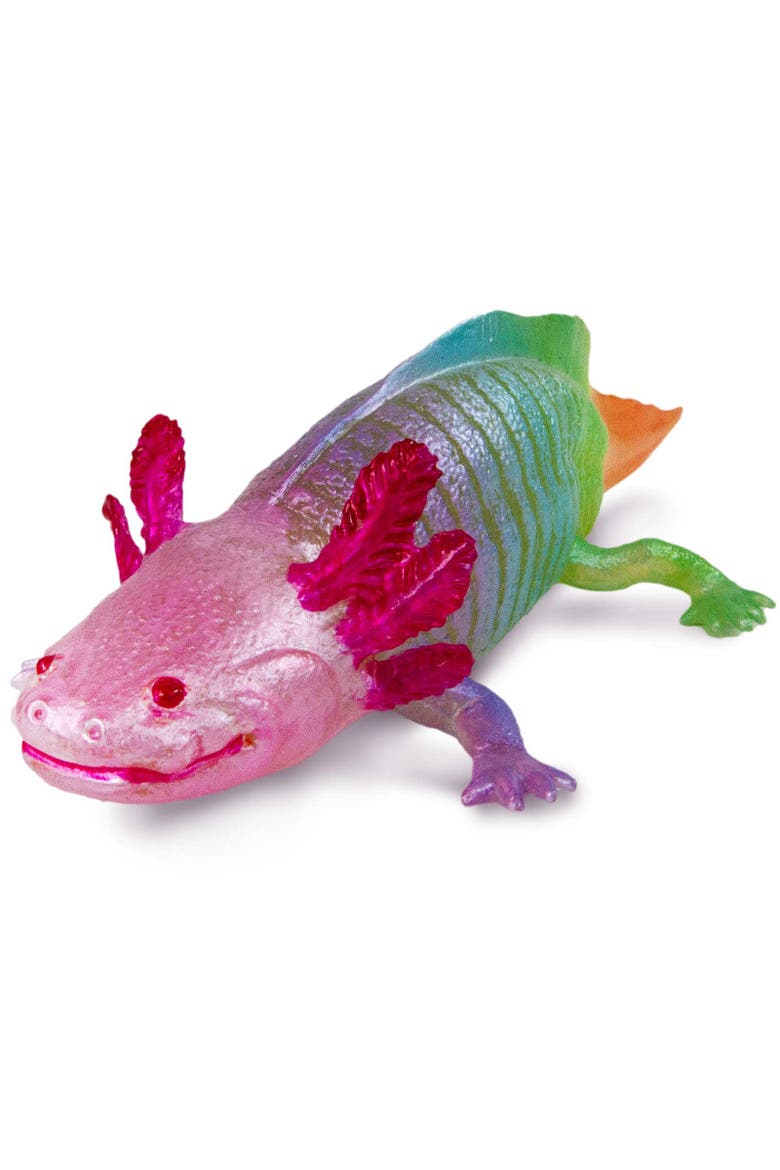 Rainbow Axolotl Toy, Alternate, color, No Color