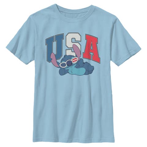Boy's Lilo & Stitch USA Cool Sunglasses  Graphic T-Shirt