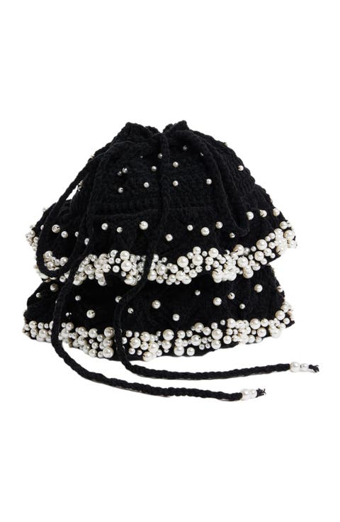 Beaded Knit Bag