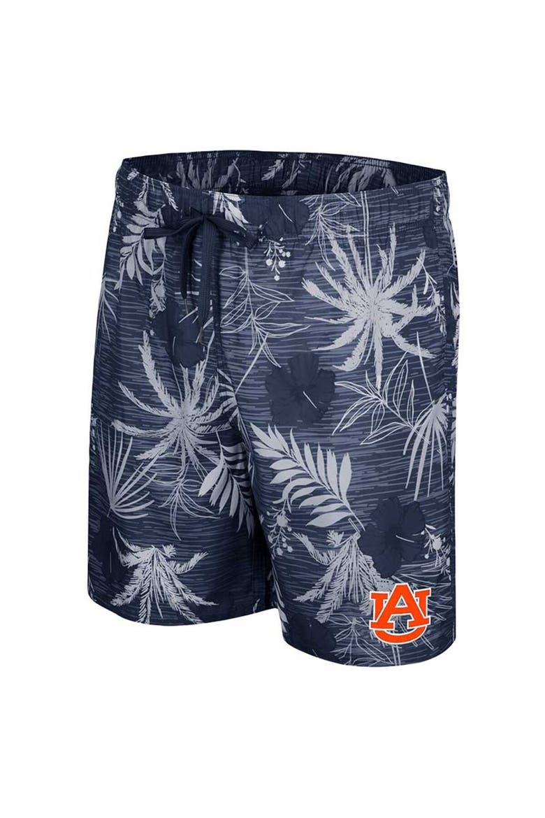 Men's Colosseum Navy Auburn Tigers What Else is New Swim Shorts, Alternate, color, Navy