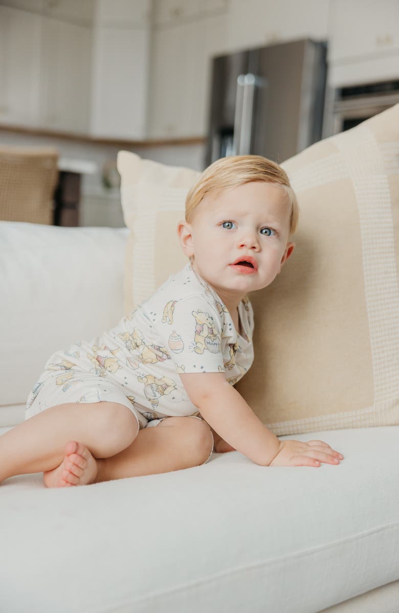 Copper Pearl Hunny Winnie the Pooh Fitted Two-Piece Short Pajamas, Alternate, color, Hunny