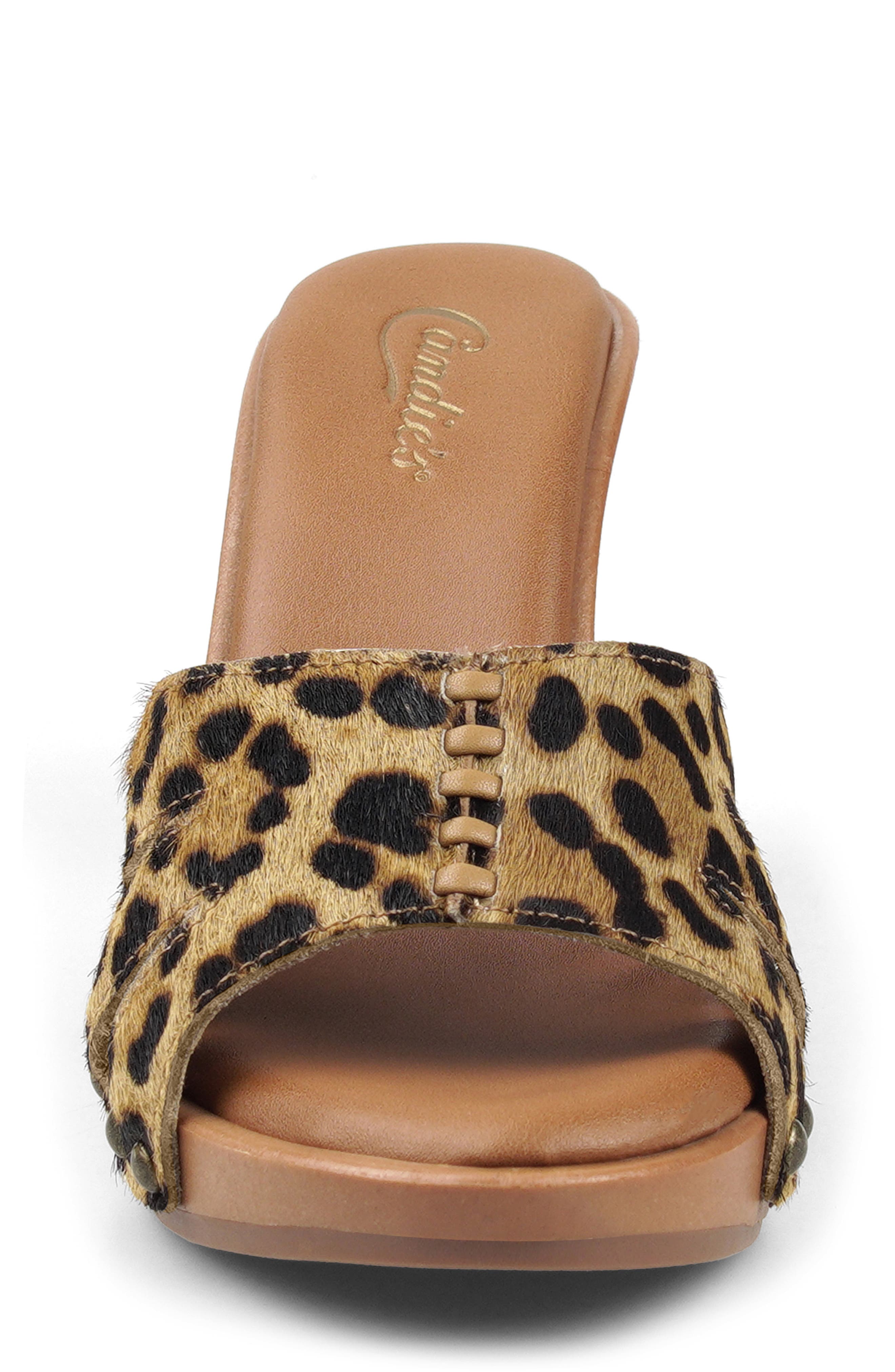 Camila Platform Slide Sandal, Alternate, color, TAN LEOPARD