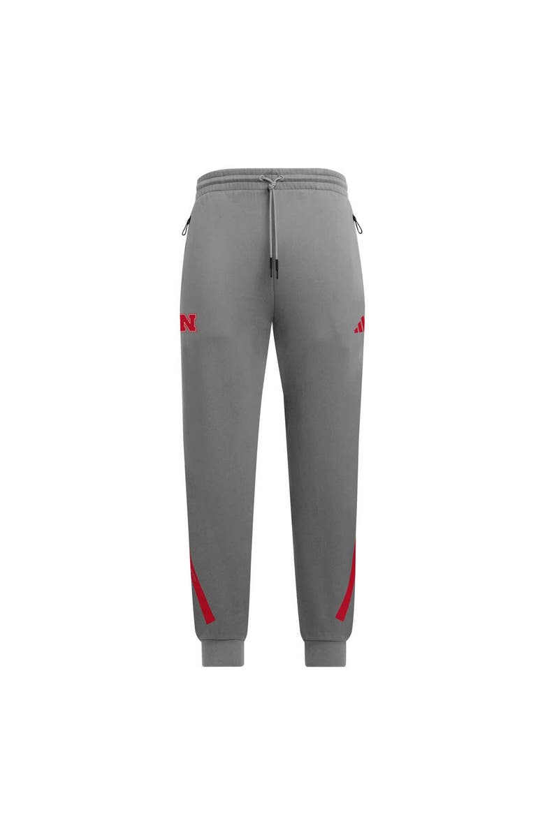 adidas Gray Nebraska Huskers Z.N.E. Pants, Alternate, color, Gray