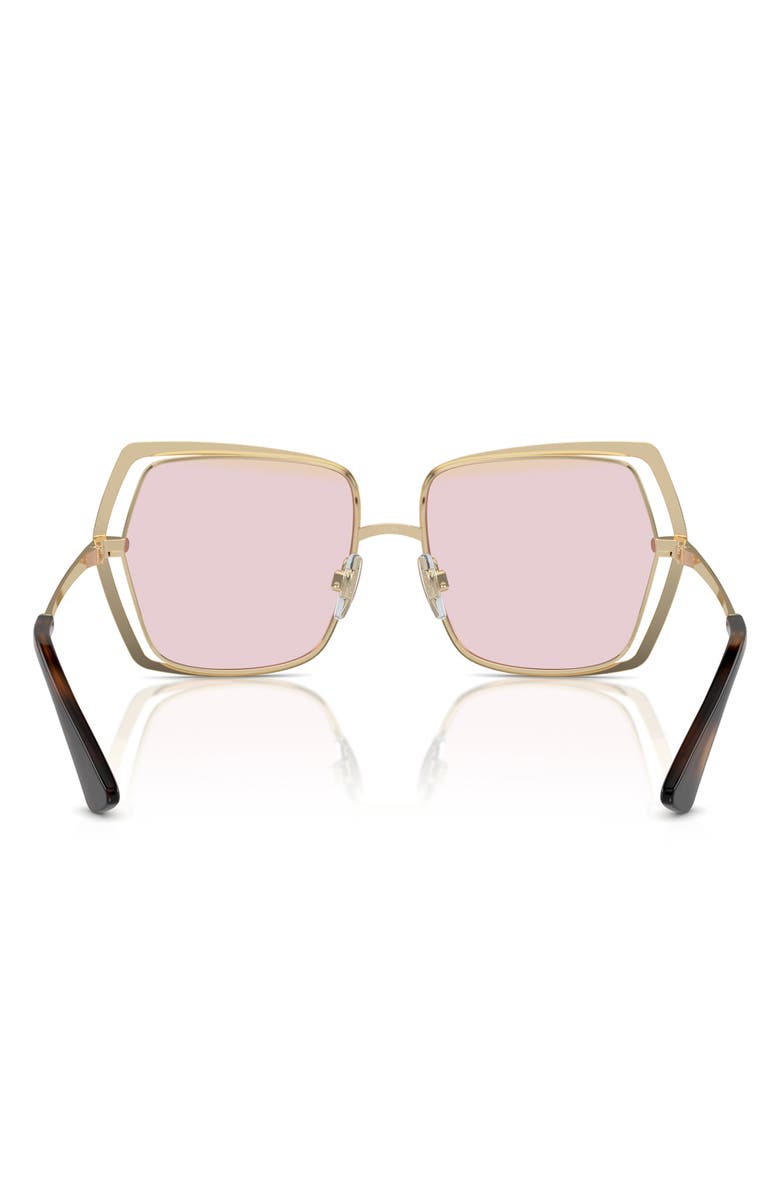 Dolce&Gabbana 55mm Polarized Butterfly Sunglasses, Alternate, color,