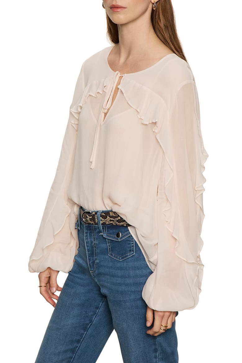 Better Days Ruffle Top, Alternate, color, PINK MILK