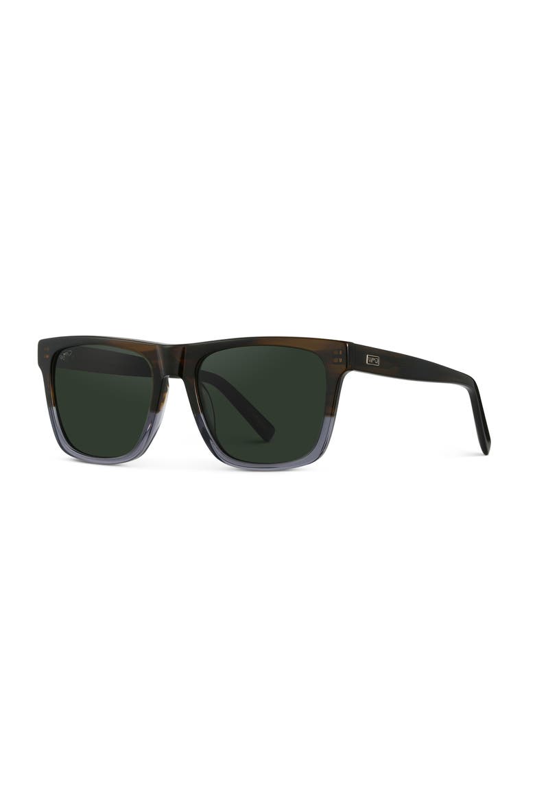 Denver - 53mm Square Polarized Sunglasses, Alternate, color, Blue Forest Fade
