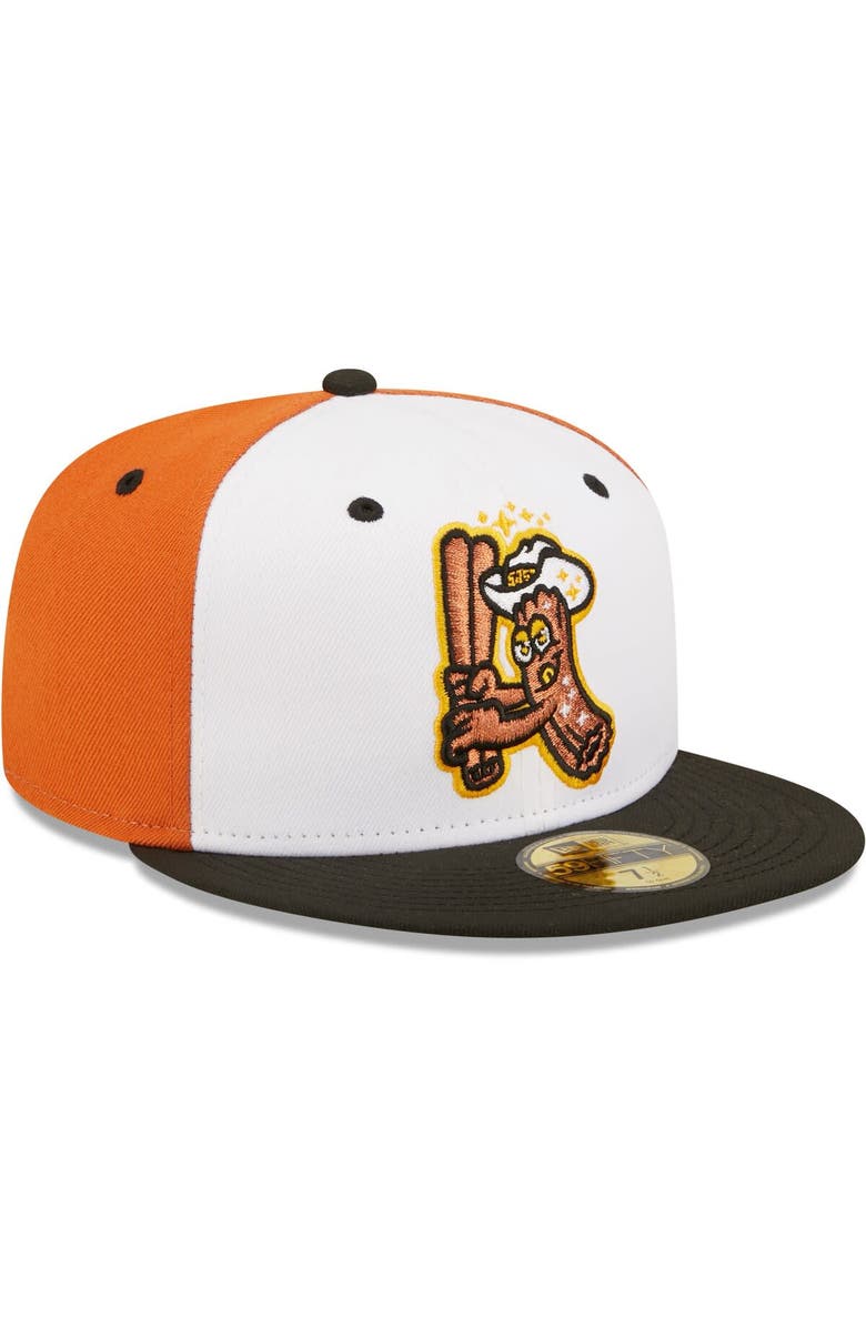New Era Men's New Era White/Black Churros de San José Copa De La Diversion 59FIFTY Fitted Hat, Alternate, color, White