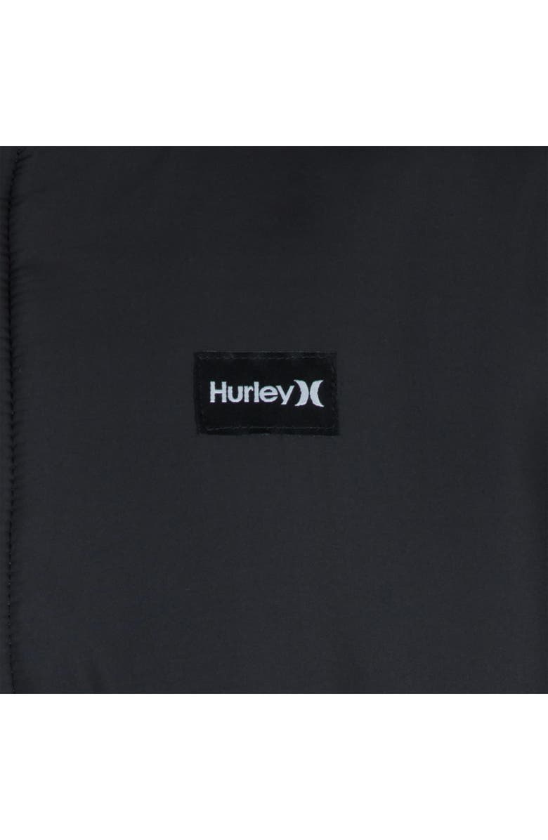 Hurley Faux Shearling Quarter Zip Pullover, Alternate, color, 023Black
