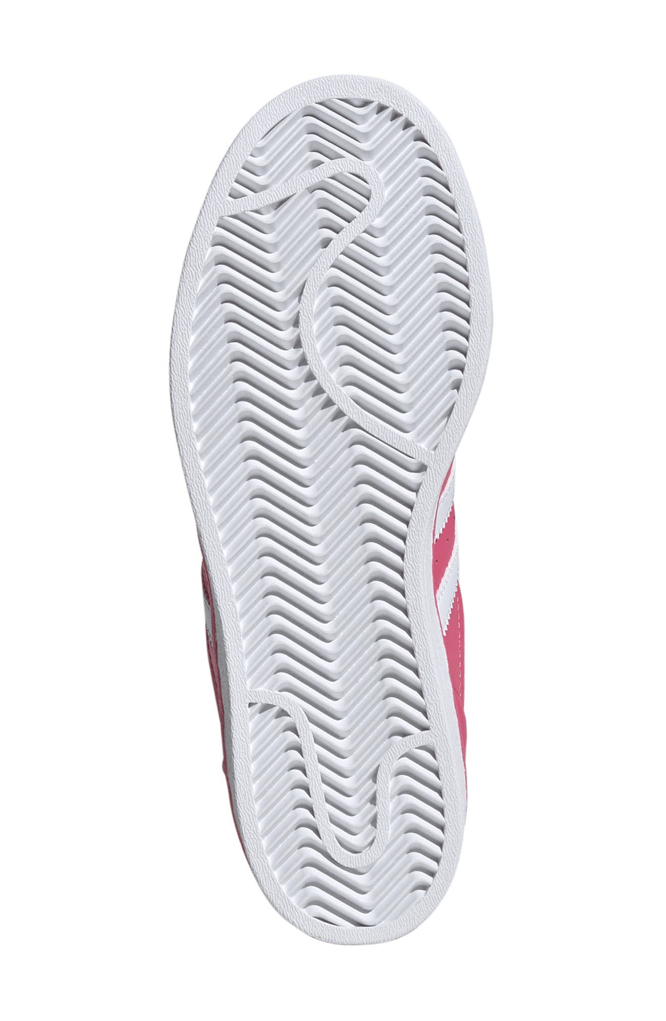 adidas Kids' Superstar Sneaker, Alternate, color, Pink Fusion/ White/ Black