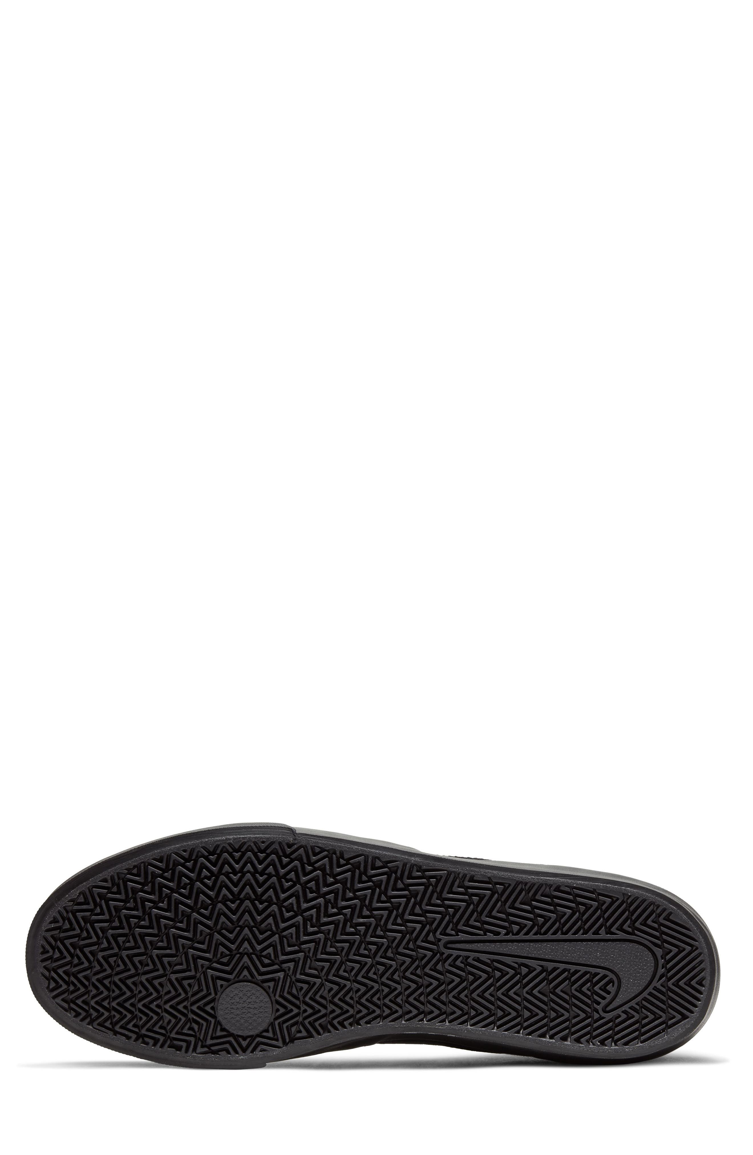 SB Chron Solarsoft Skateboarding Sneaker, Alternate, color, BLACK/ BLACK/ BLACK