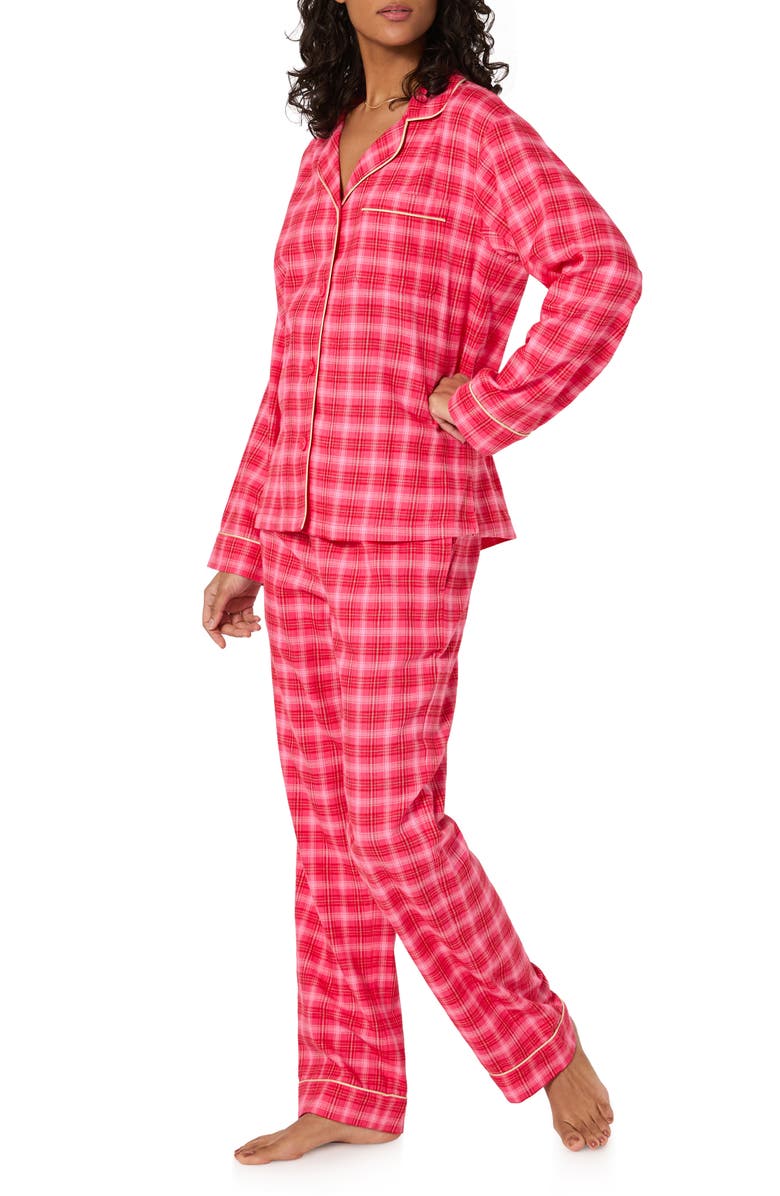 BedHead Pajamas Print Stretch Organic Cotton Pajamas, Alternate, color, Wonderland Plaid