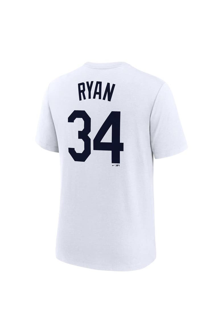 Men's Nike Nolan Ryan White Houston Astros Cooperstown Collection Name & Number Tri-Blend T-Shirt, Alternate, color, White