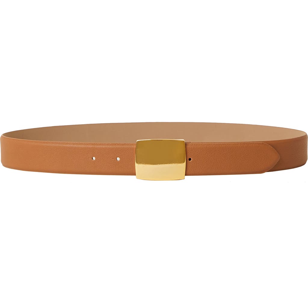 Shop B-low The Belt Bonnie Leather Belt In Cuoio Gold
