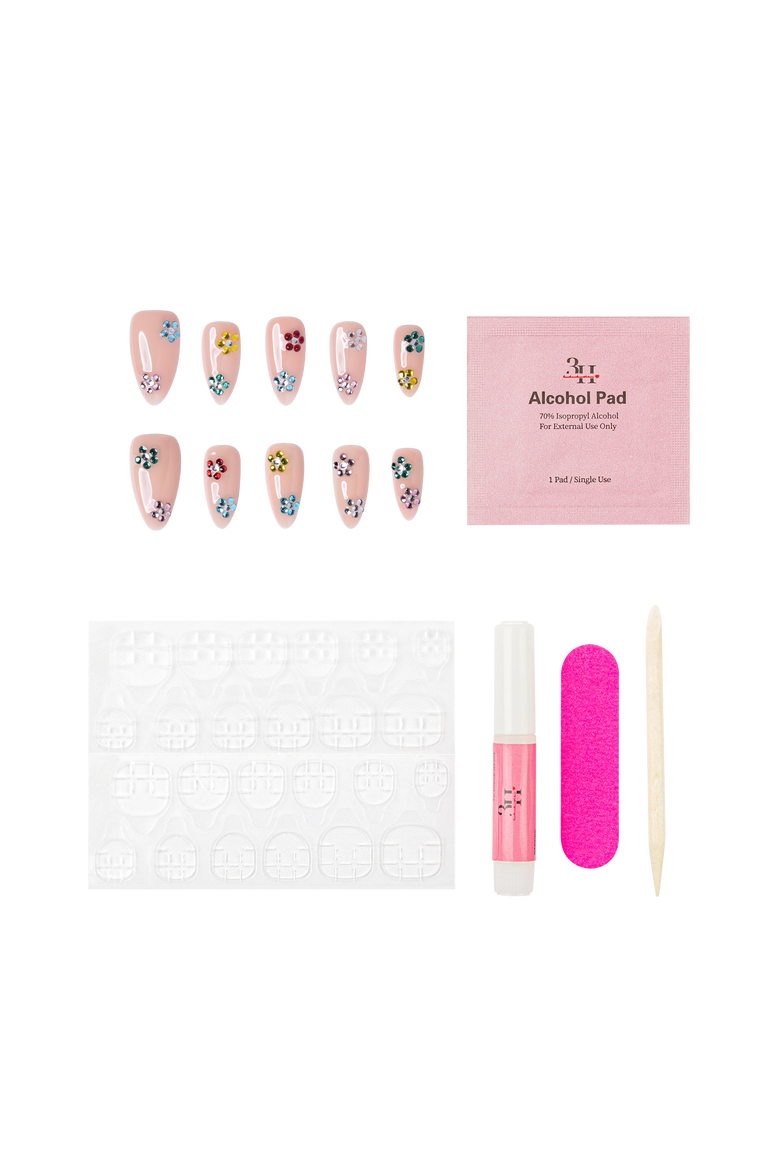 Nashville - Medium Almond Press-On Nails, Alternate, color, Nude