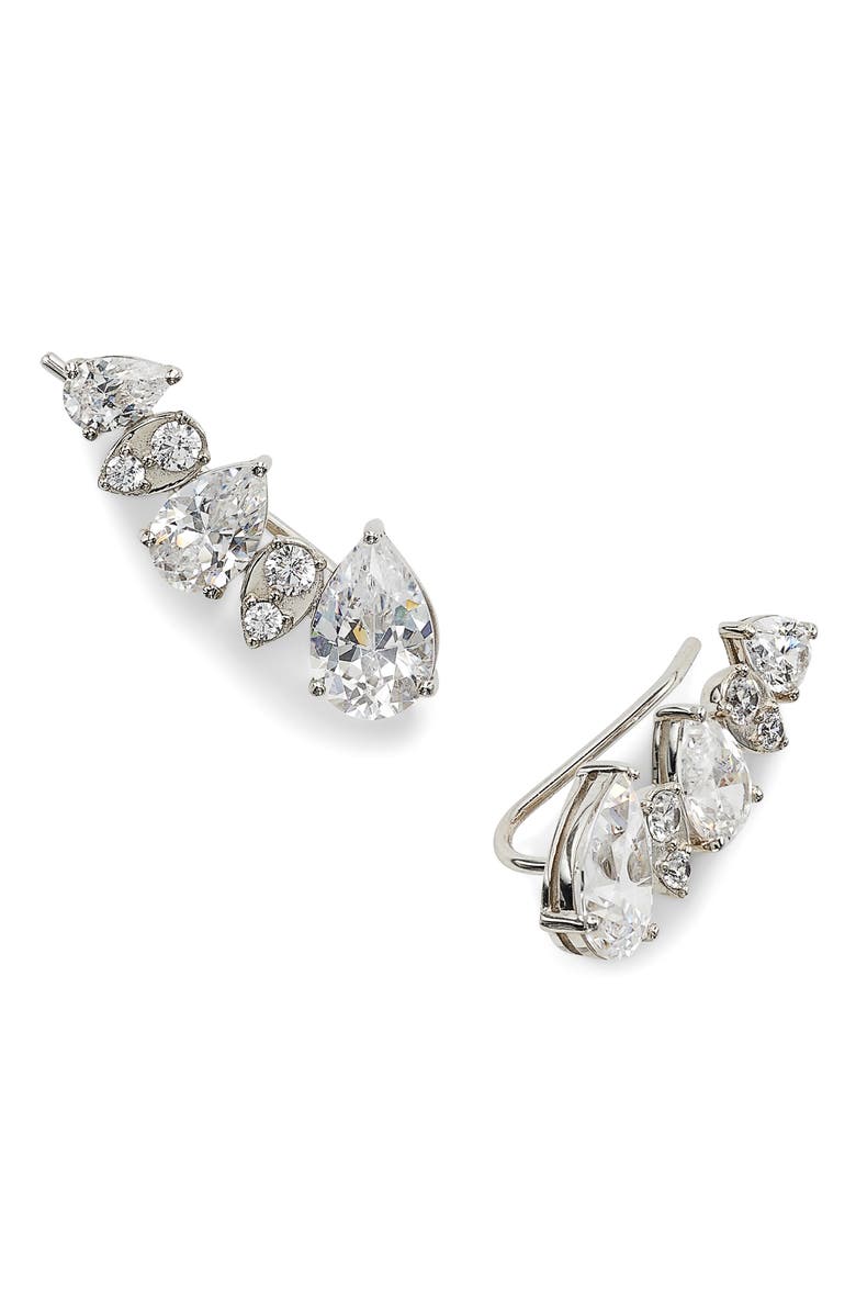 Nadri Chloe Cubic Zirconia Ear Crawlers, Main, color, 