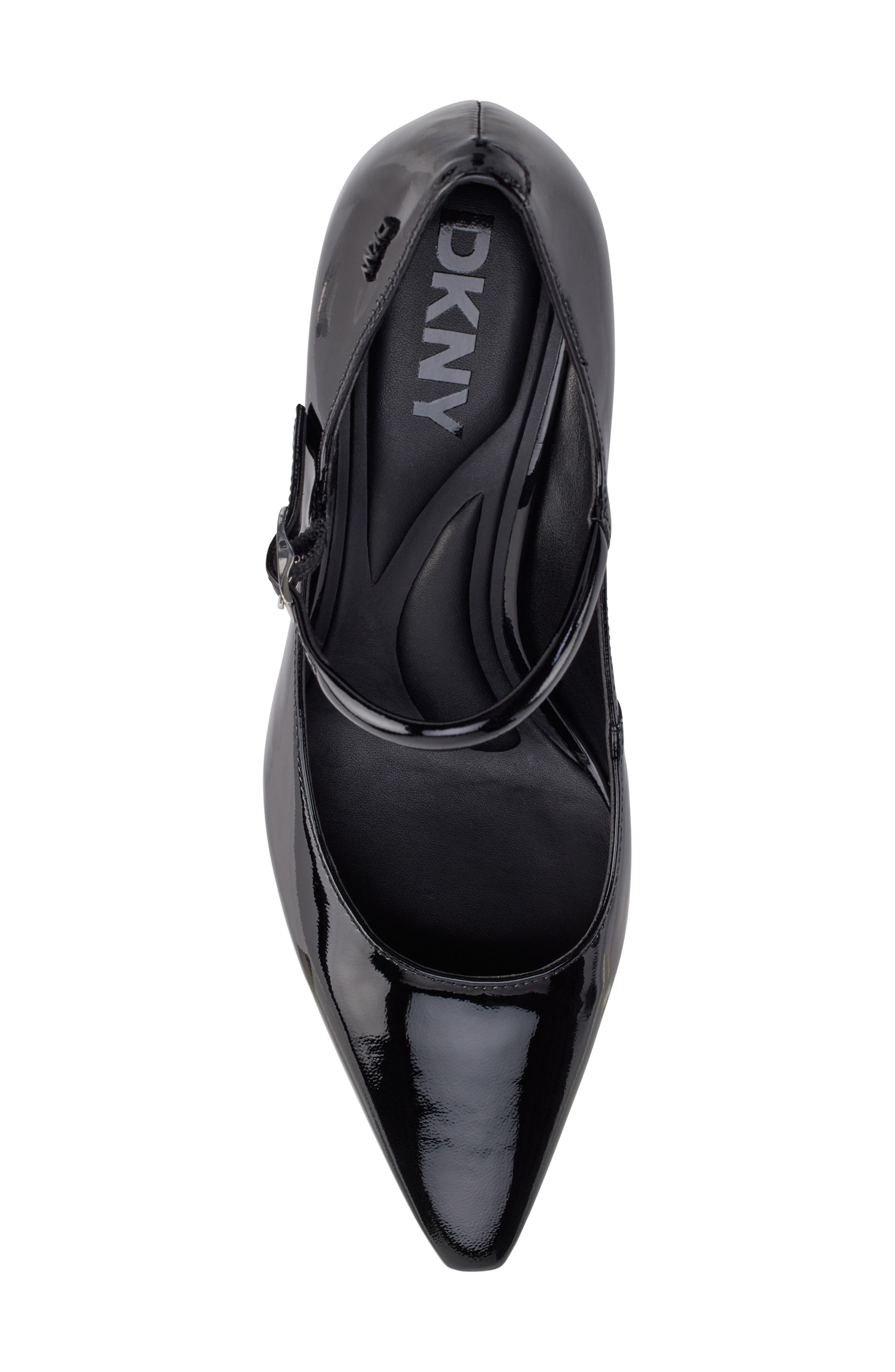 DKNY Samira Pointed Toe Mary Jane Pump, Alternate, color, Black
