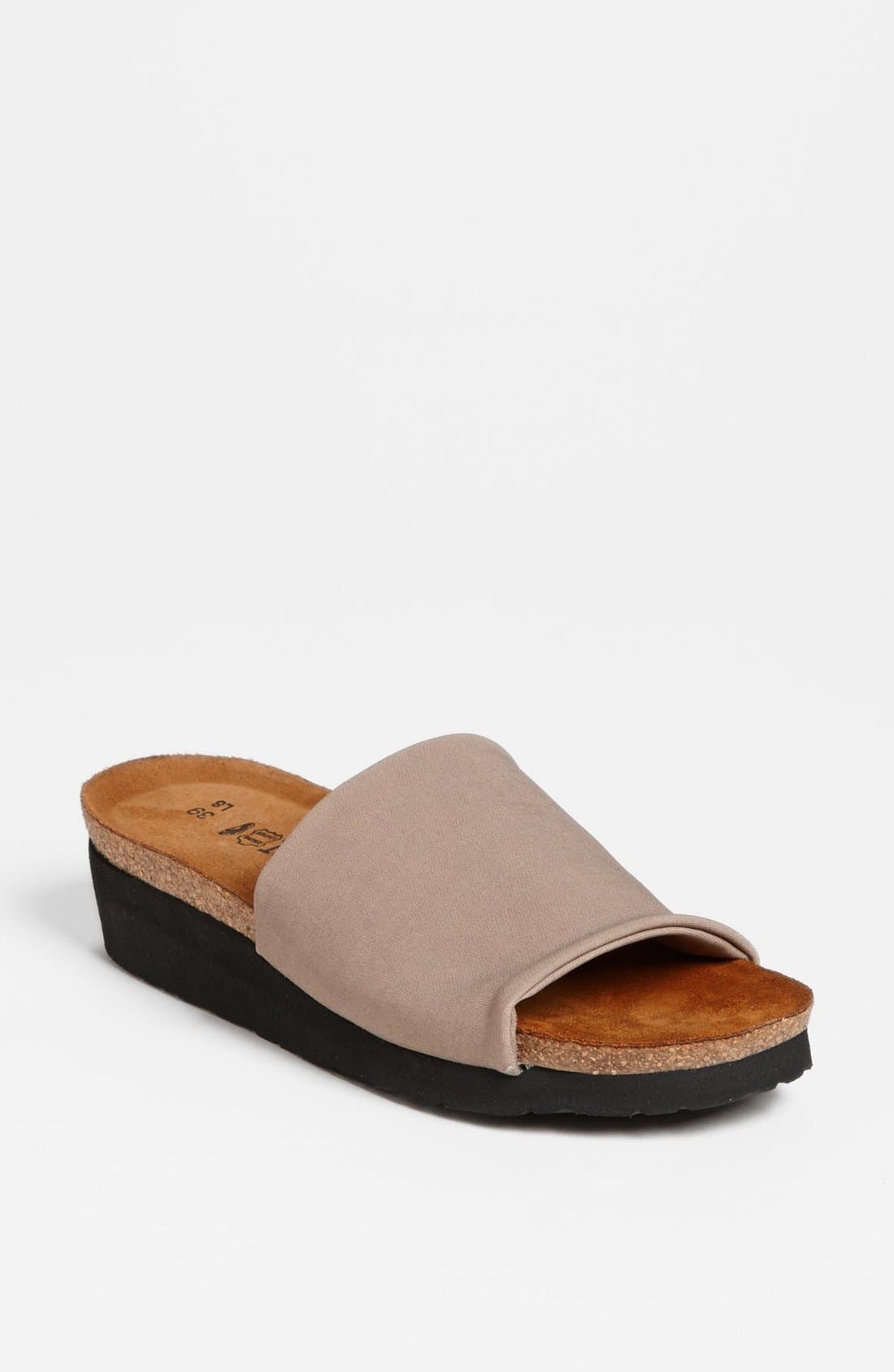'Alana' Sandal, Main, color, BEIGE LINEN STRETCH