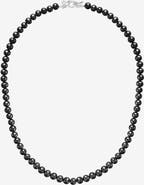 Dower & Hall Men's Black Freshwater Pearl Necklace