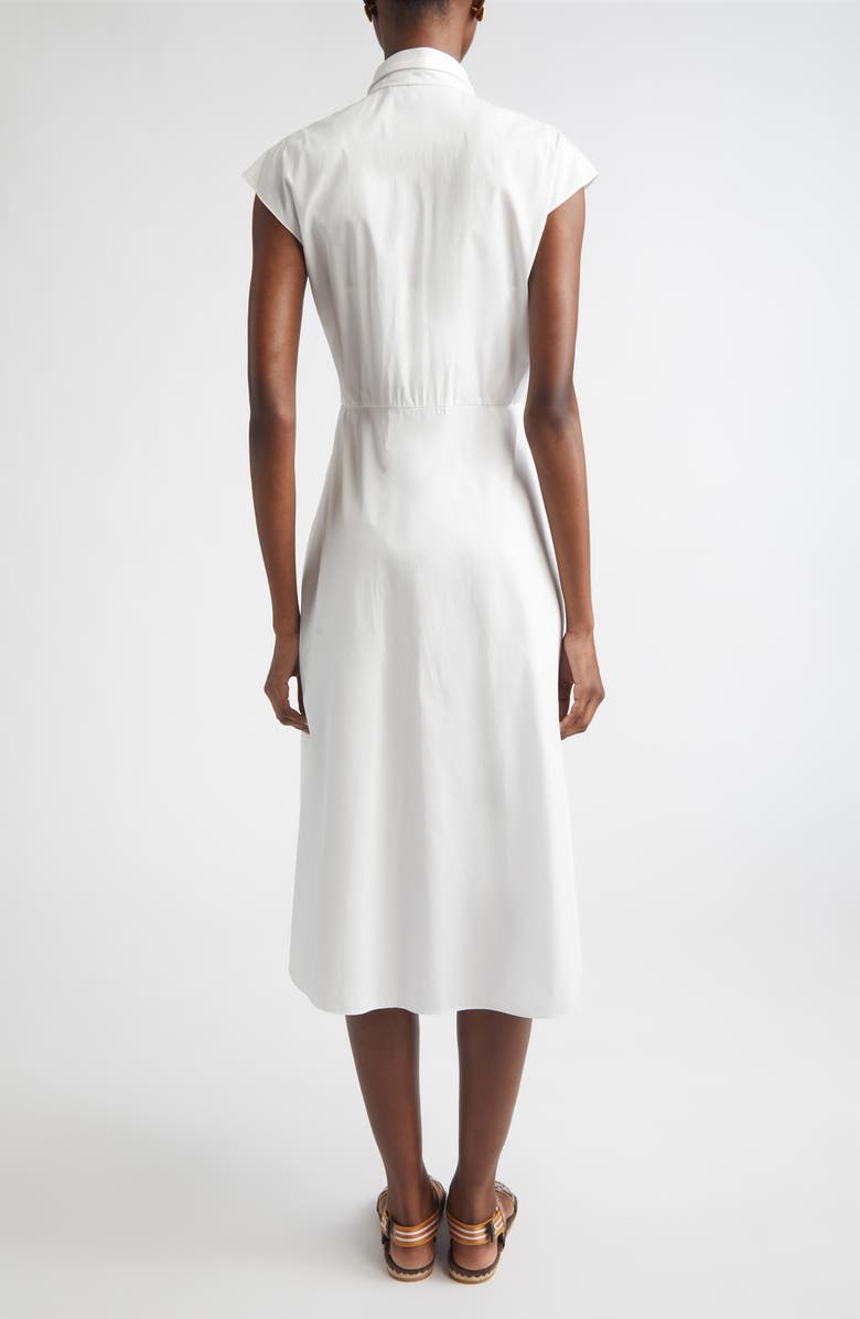 Valentino Embroidered Eyelet Cotton Dress, Alternate, color, White
