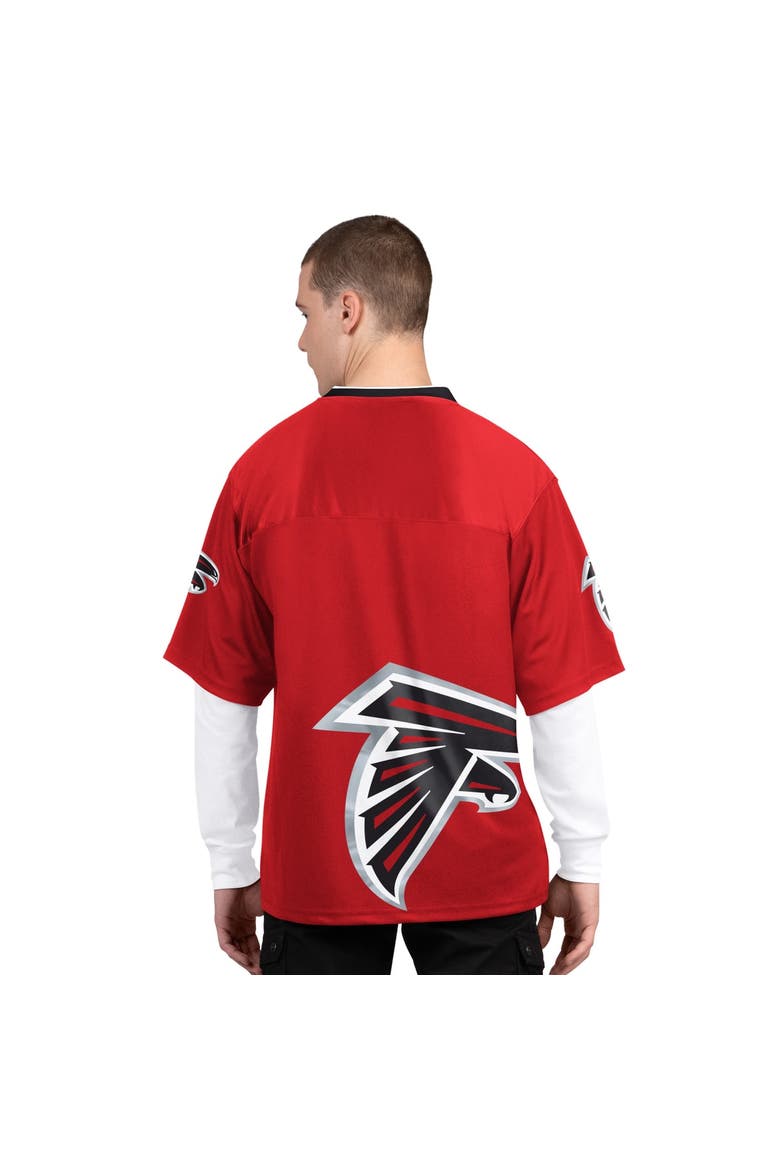 Men's Starter Red/White Atlanta Falcons Short Sleeve & Long Sleeve T-Shirt Combo Pack, Alternate, color, Red