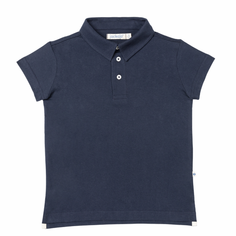 Kids' Organic Cotton Jersey Alex Polo T-Shirt