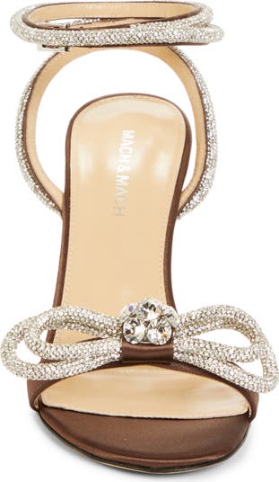 Double Crystal Bow Sandal