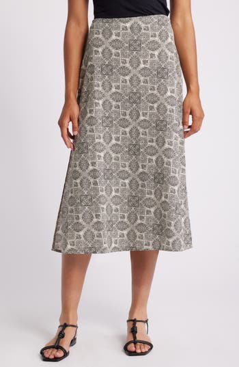 Marine Layer Ryan Slip Skirt In Mandala
