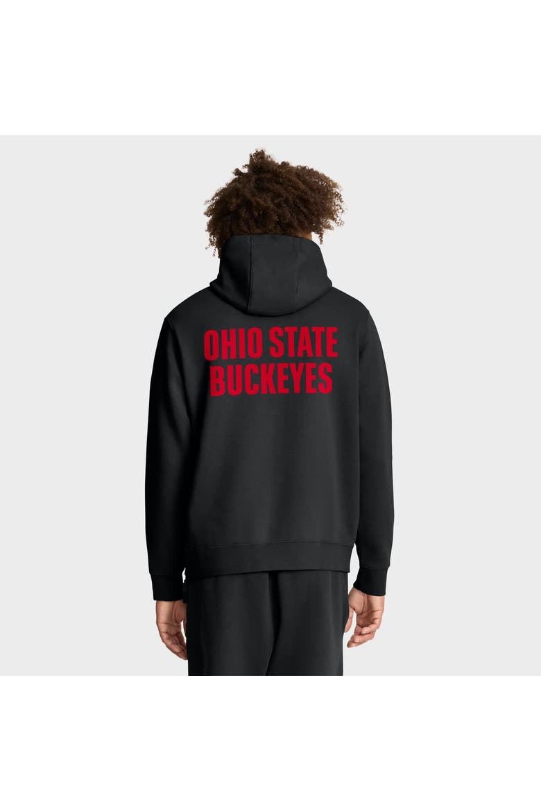 Men's Nike Black Ohio State Buckeyes Basketball Two-Hit Club Fleece Pullover Hoodie, Alternate, color, Black