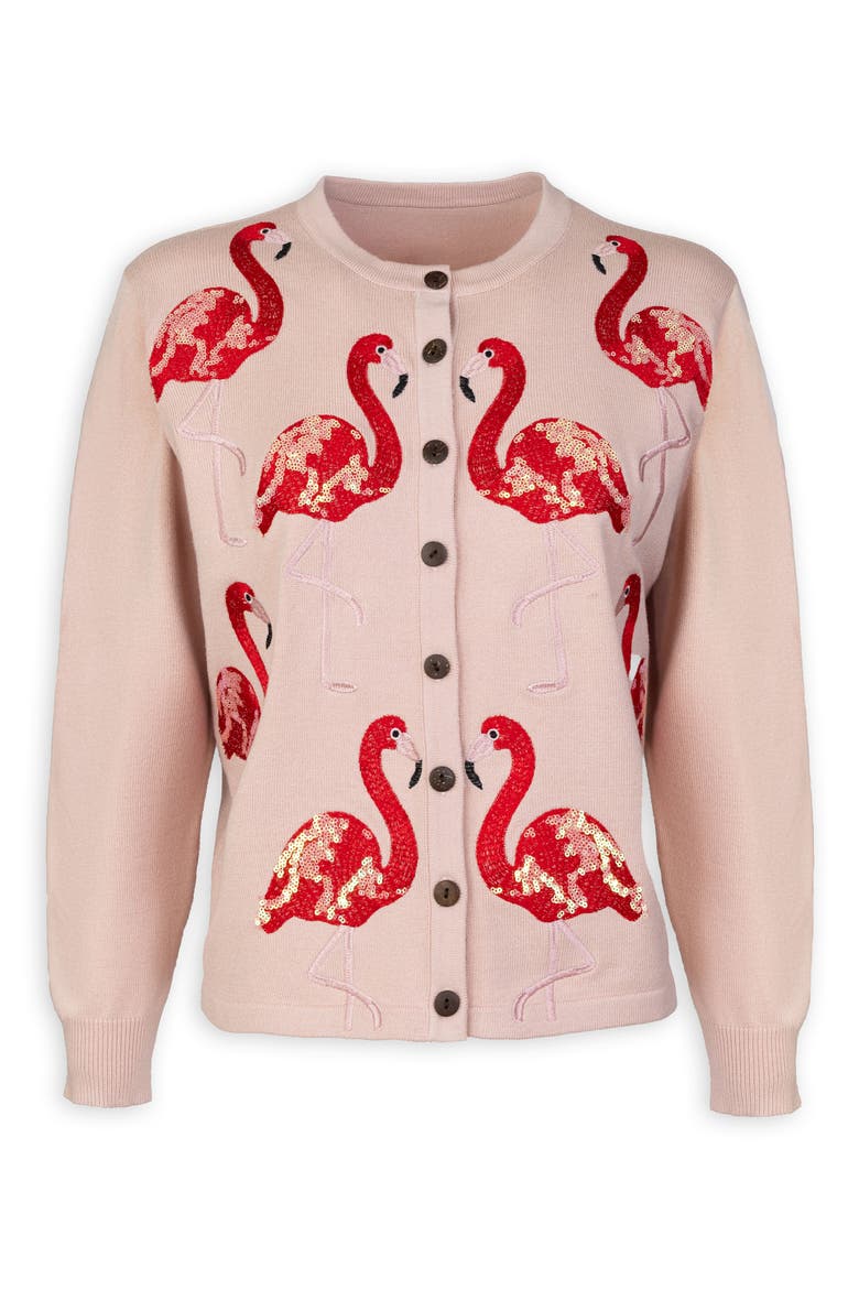 Flamingo Cardigan, Alternate, color, PINK