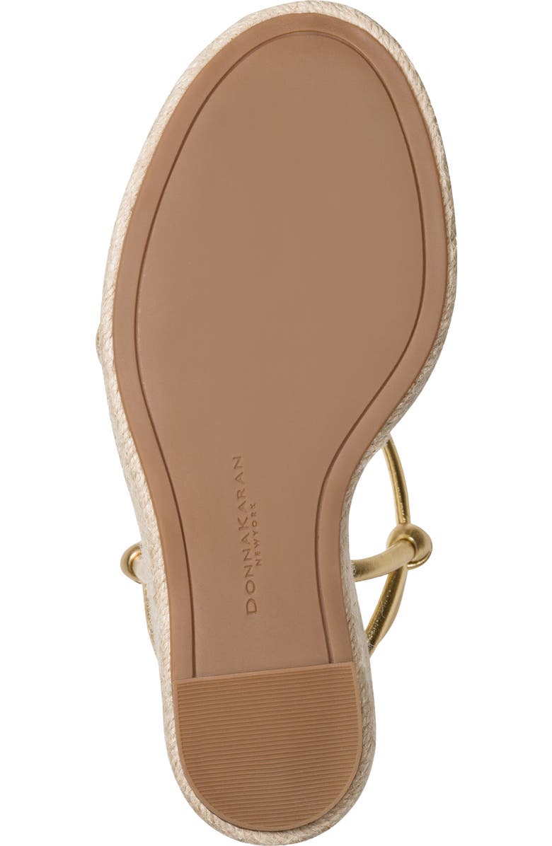 DKNY Yvette Slingback Espdarille Platform Wedge Sandal, Alternate, color, Gold