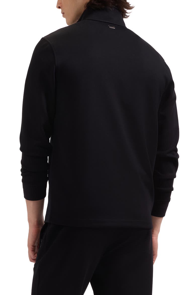 Soft Touch Quarter Zip Sweatshirt, Alternate, color, BLACK