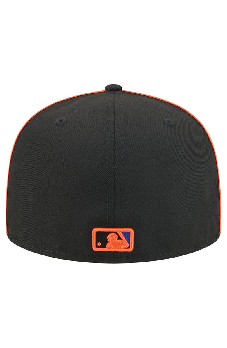 New Era Men's New Era Black New York Mets Soutache 59FIFTY Fitted Hat, Alternate, color, Black