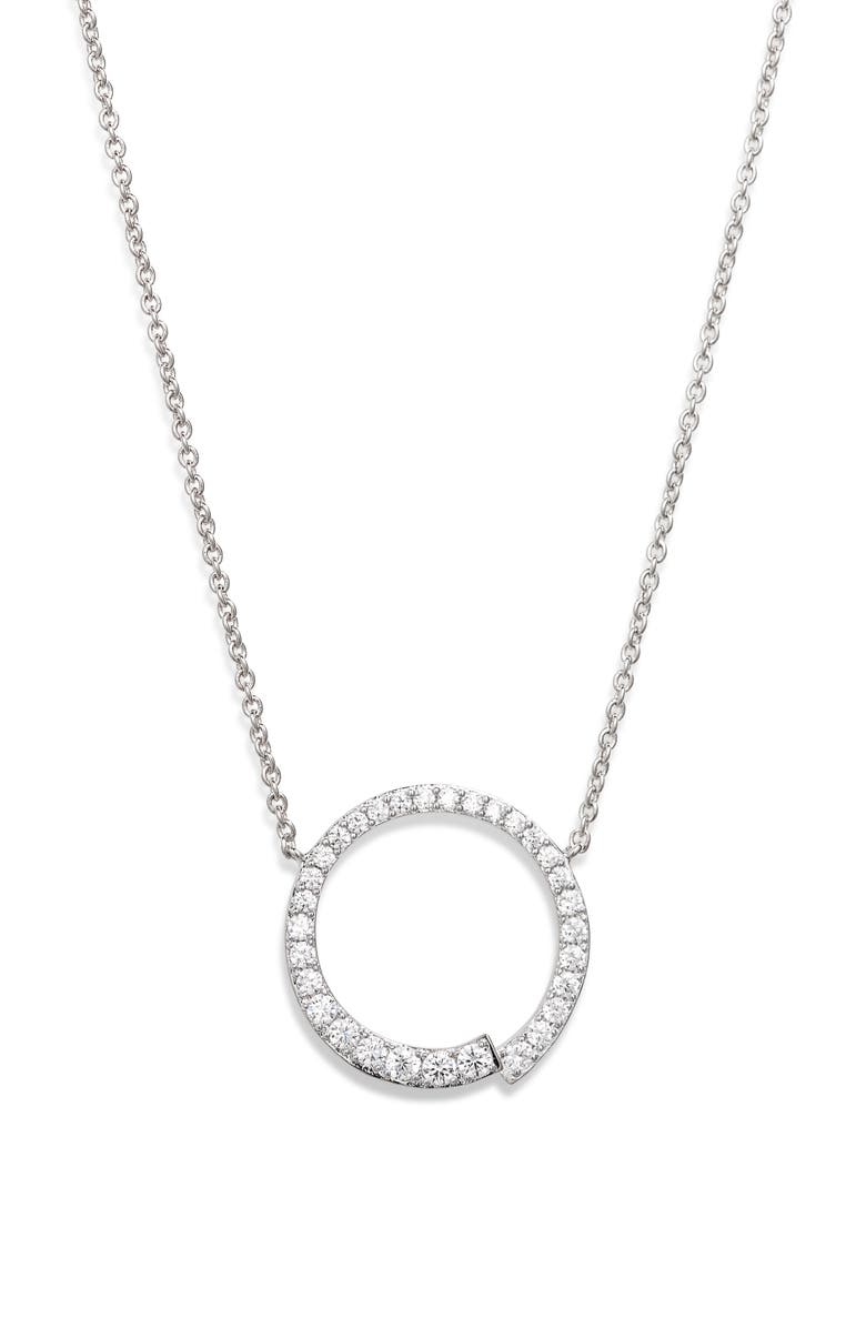 Nadri Ripple Circle Necklace, Alternate, color, 