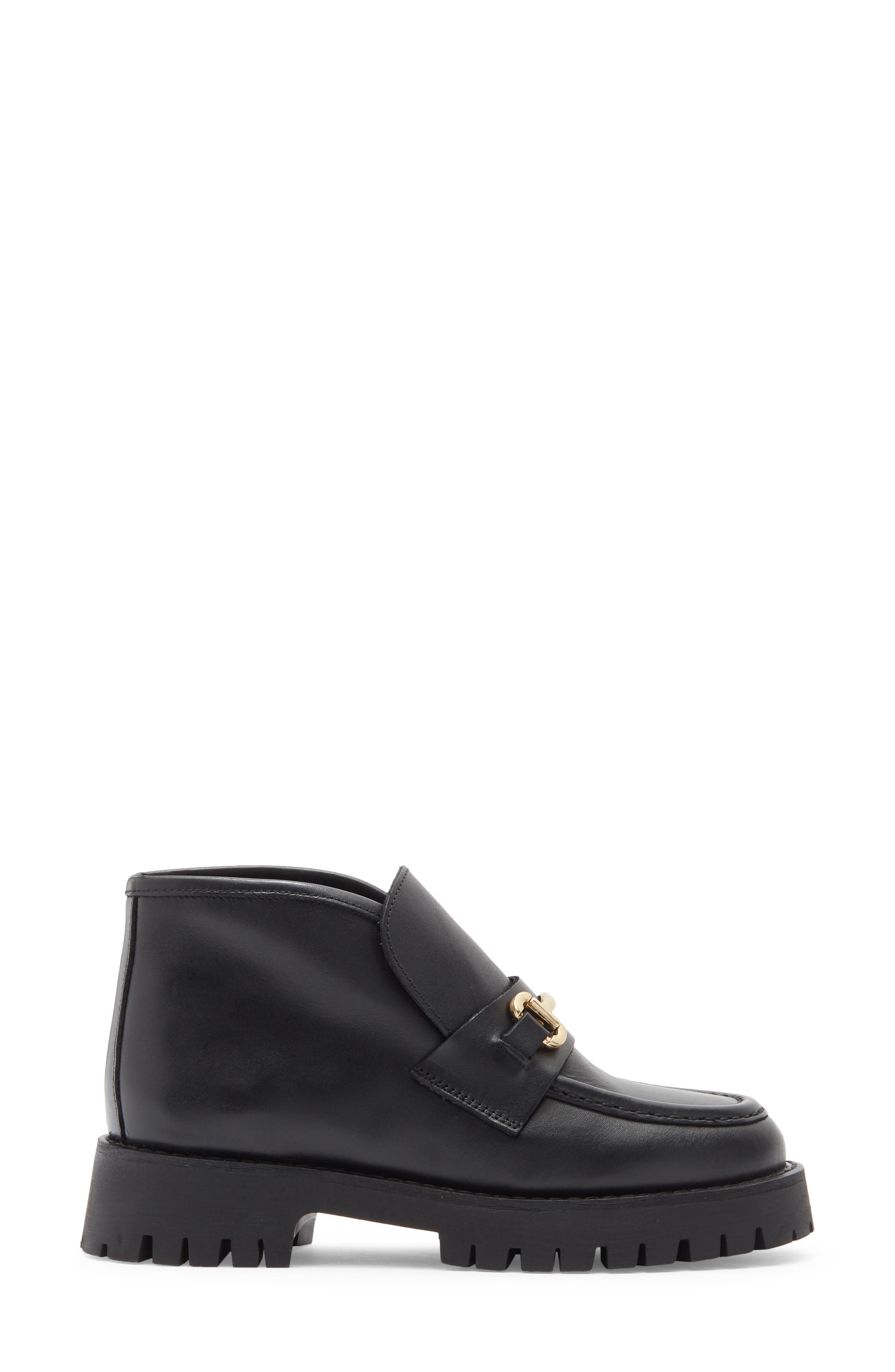 Steve Madden Leon Short Boot, Alternate, color, Black Leather