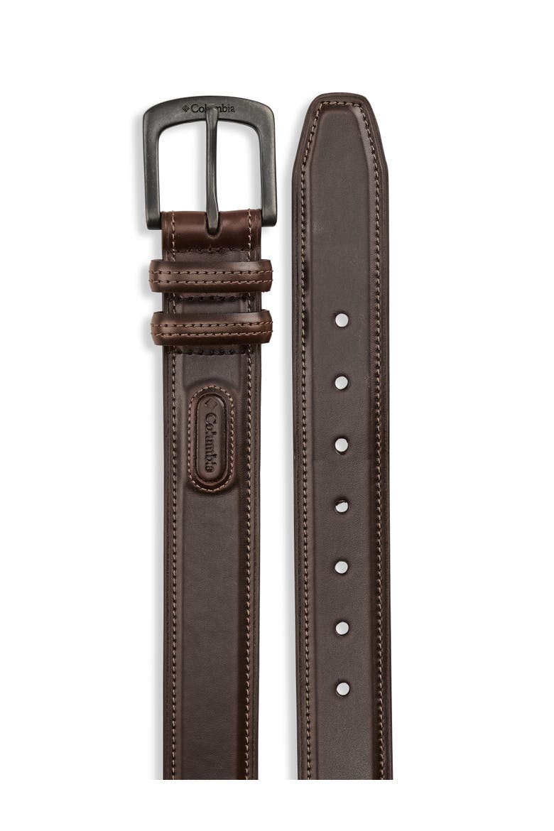 Big & Tall Drop Edge Belt, Alternate, color, BROWN