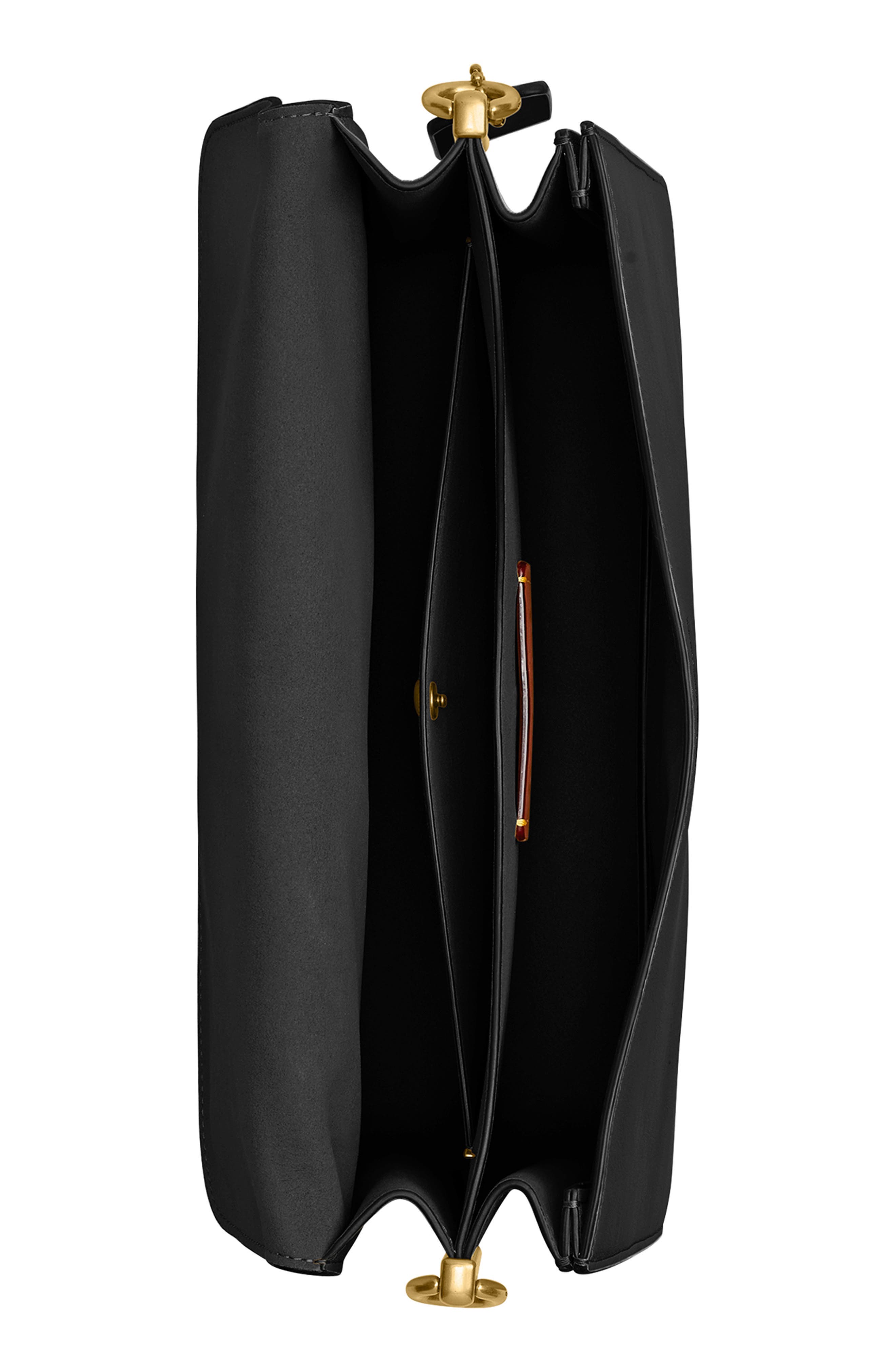 COACH Tabby 30 Chain Smooth Leather Shoulder Bag, Alternate, color, B4/ Black