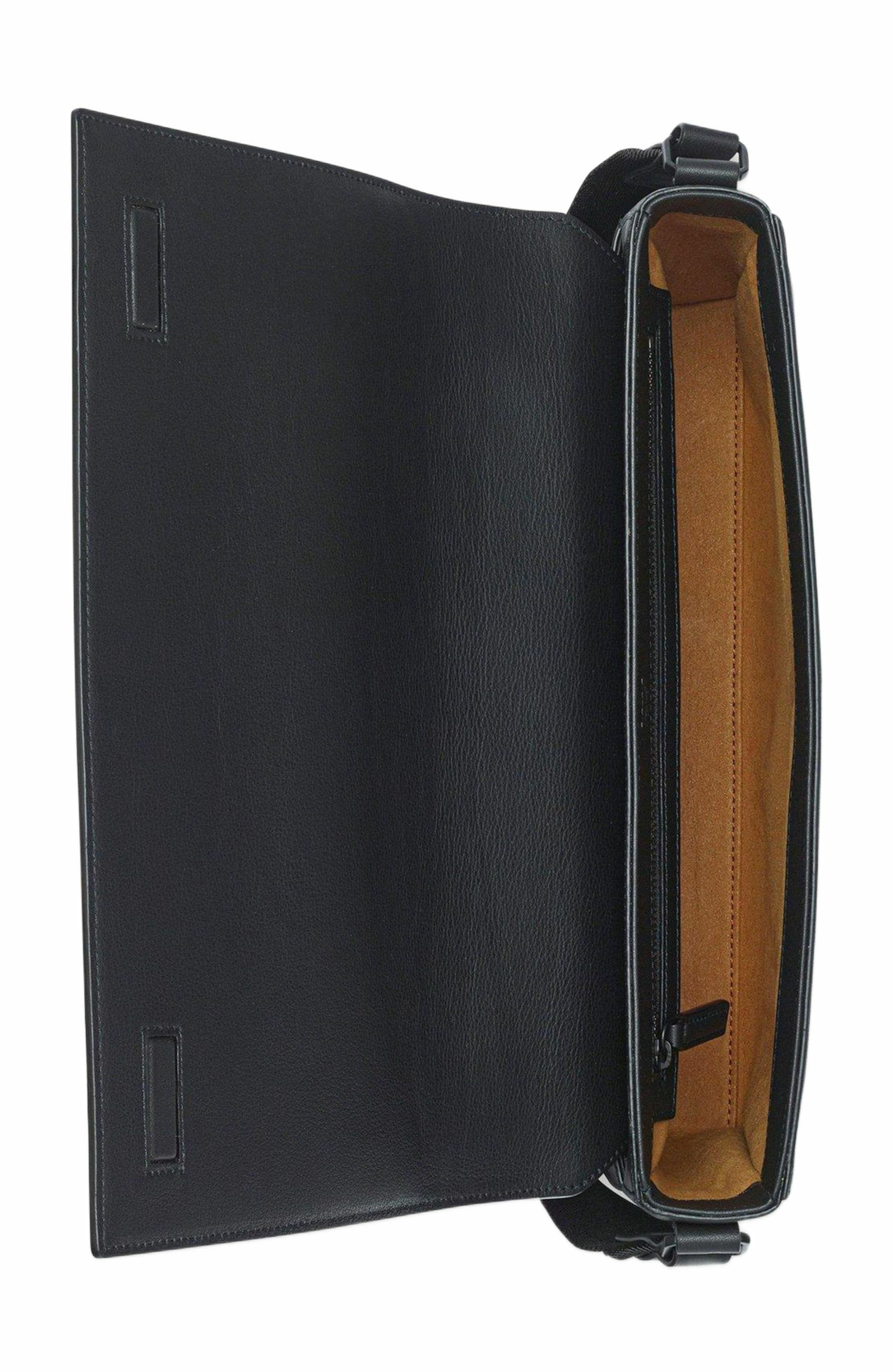 MCM Klassik Messenger in Maxi Monogram Leather, Alternate, color, Black