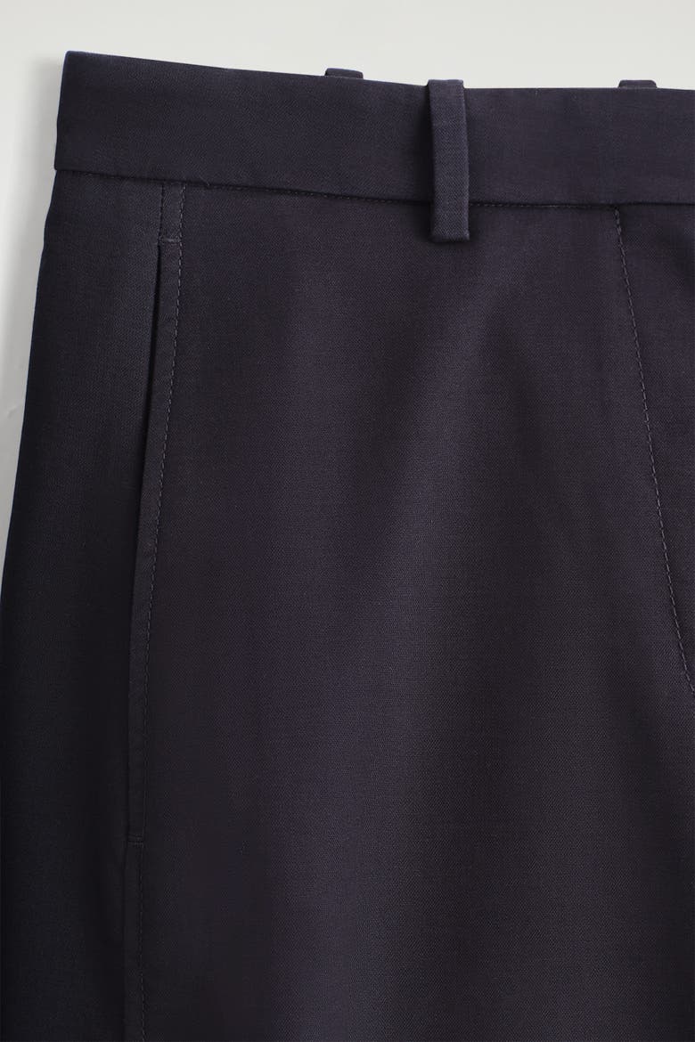 Barrel-Leg Cotton Chinos, Alternate, color, NAVY