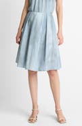 Vince Pleated Cotton Skirt