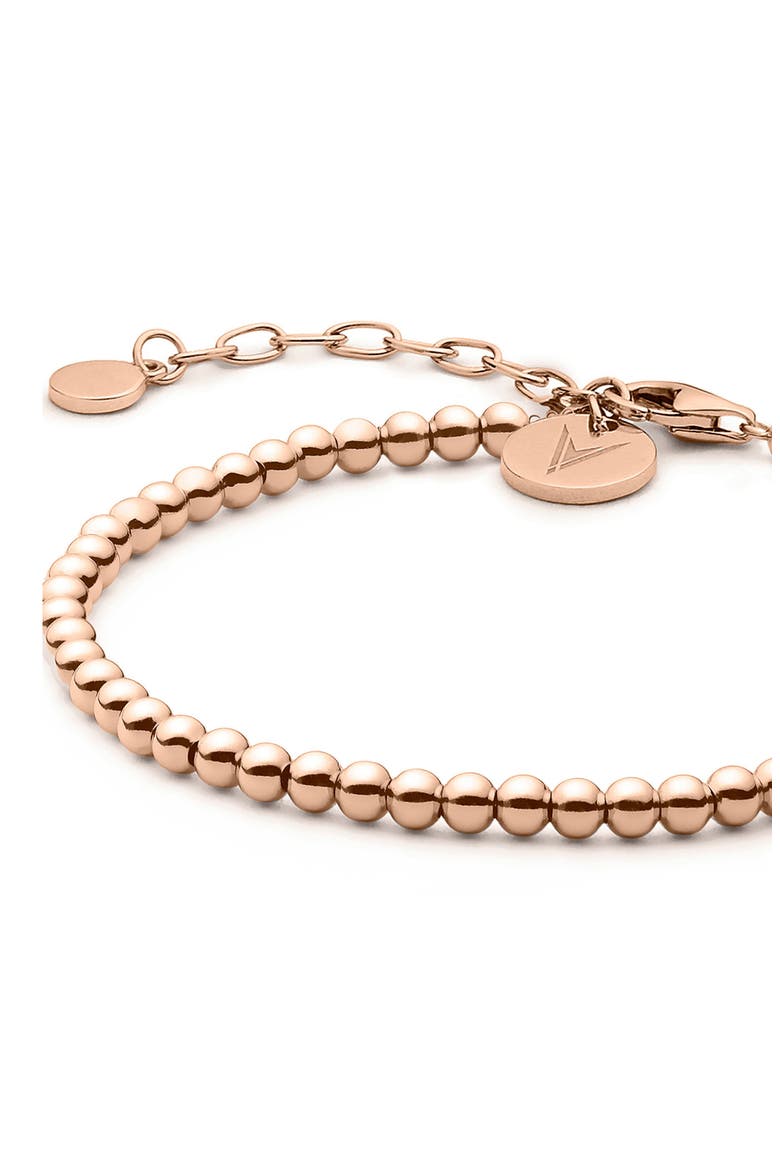 The Beaded Chain Bracelet, Alternate, color, ROSE GOLD