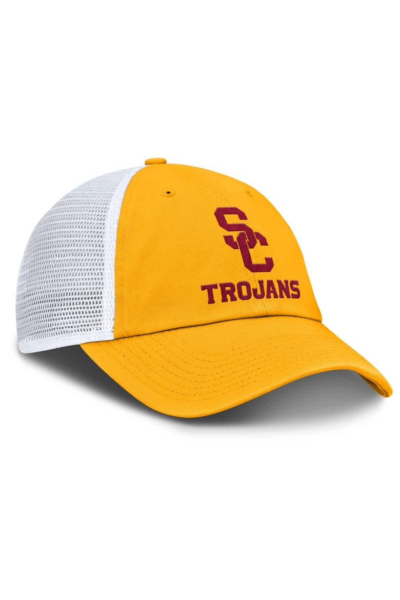 Men's Nike Gold USC Trojans Club Trucker Adjustable Hat, Alternate, color, Gold