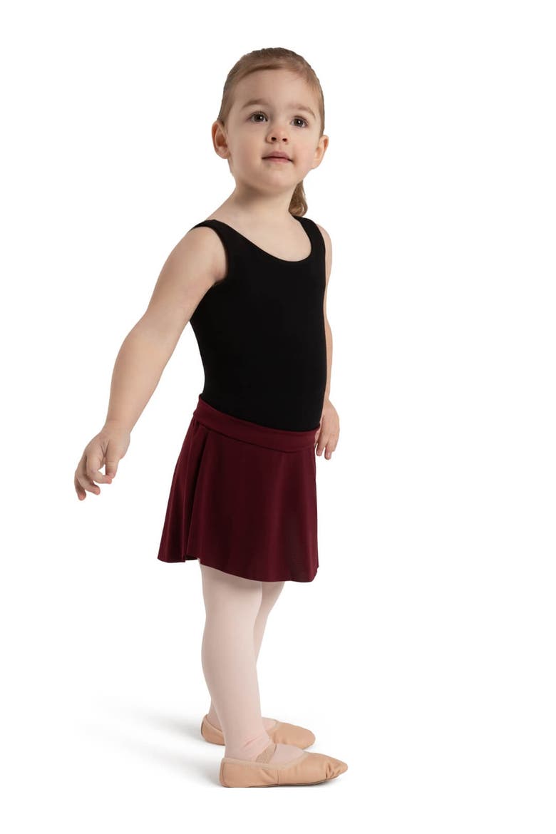 Curved Pull-On Skirt - Tween, Alternate, color, burgundy