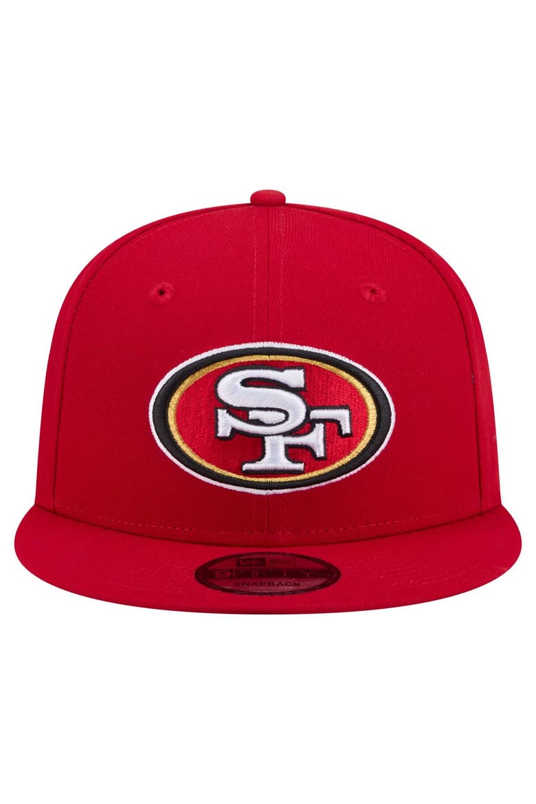 Men's New Era  Red San Francisco 49ers 9FIFTY Snapback Hat, Alternate, color, Red